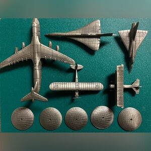 Mixed Set of 5 VTG '87 Franklin Mint World's Greatest Aircraft Planes